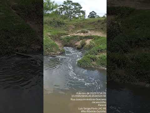 Rio Ribeirão Ourinho na cidade de Jacarezinho PR. Relatos