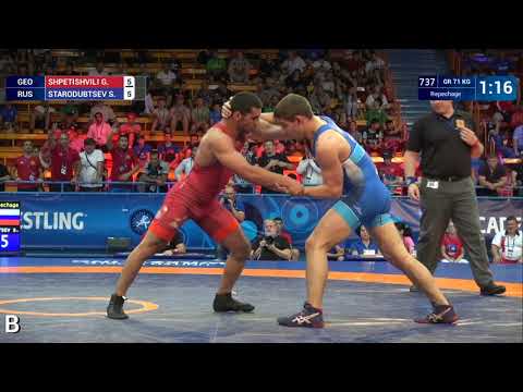 Repechage GR - 71 kg: G. SHPETISHVILI (GEO) v. S. STARODUBTSEV (RUS)
