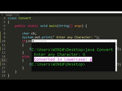 Java program to convert character uppercase to lowercase and vice versa | Learn Coding