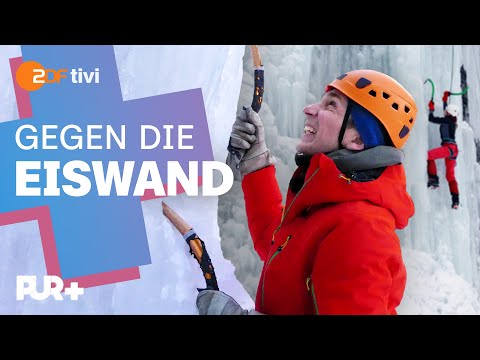 Eisklettern am zugefrorenen Wasserfall – extreme Natur! | PUR+