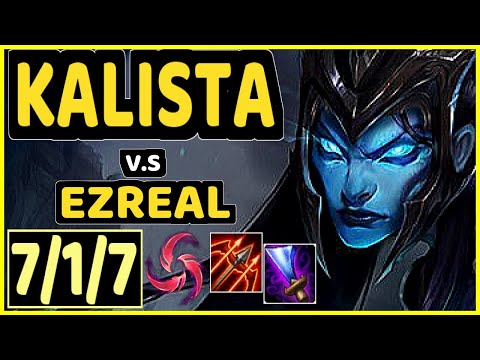 ZVEN (KALISTA) vs EZREAL - 7/1/7 KDA BOTTOM ADC CHALLENGER GAMEPLAY - NA