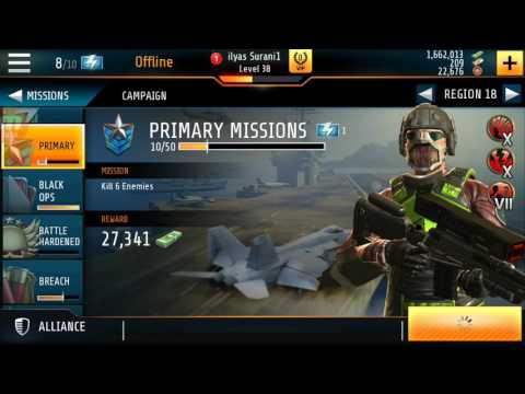 Kill Shot Bravo Region 18=11 Primary Mission Complete