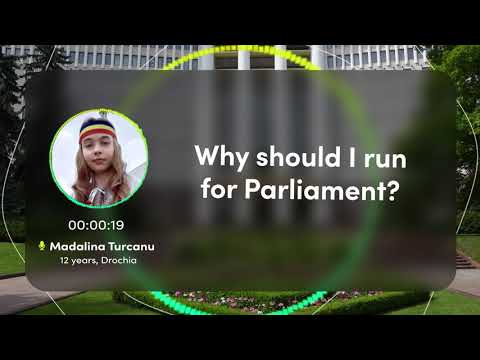 The essay contest "Why should I run for Parliament" - Madalina Turcanu, 3rd place (12-15 years)