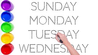 Days of the Week + Shapes Song for Kids | Learn Sunday to Saturday| Preschool Toddler Learning Video