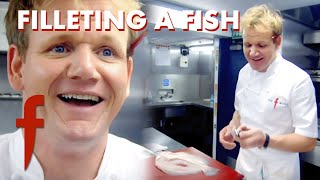 Gordon Ramsay's Guide to Filleting Fish and Breaking Knives (Accidentally!) 😂 | The F Word