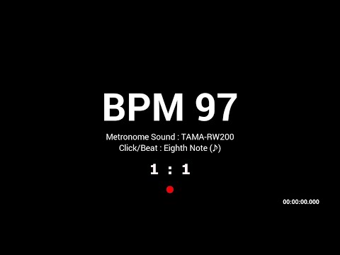 Metronome BPM 97 / Hi-hat / 8th