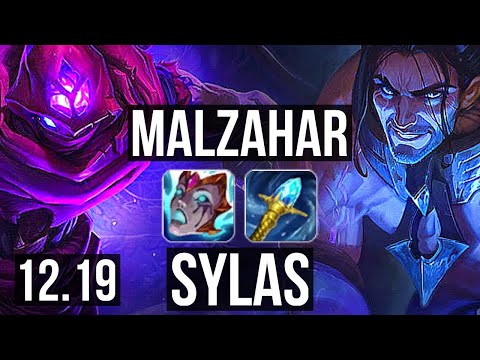MALZ vs SYLAS (TOP) | Rank 2 Malz, 3.8M mastery, 1500+ games, 2/1/7 | KR Master | 12.19