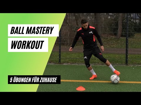5 Fussball Technik Übungen für Kinder Übung Ballmastery Kids Ballgefühl verbessern #uncut 🔥⚽️
