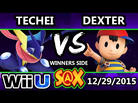 S@X 130 - Techei (Greninja) Vs. Dexter (Ness) SSB4 Tournament-  Smash Wii U - Smash 4