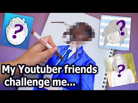 YOUTUBERS CHALLENG ME TO DRAW SOMETHING... Video