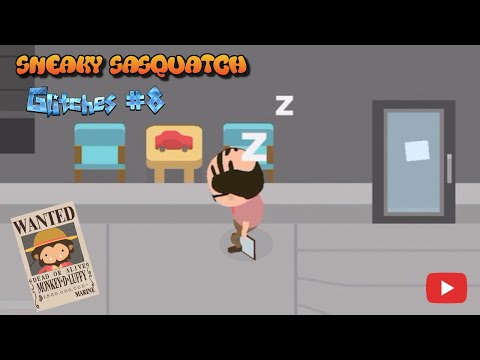 Sneaky Sasquatch Glitch - Glitches #8, secret passage, change back ski, sleep walking and ice fish