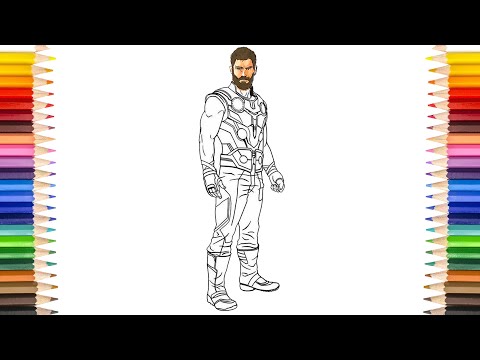THOR Coloring Pages | Thor In Avengers Infinity War Coloring Pages