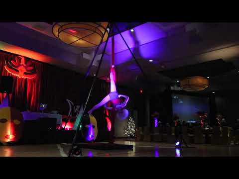Aerial Silks Clown Act by Chelsea Sphere