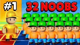 Download lagu Worlds BEST Stumble Guys Player vs 32 Noobs! mp3 Download lagu Worlds BEST Stumble Guys Player vs 32 Noobs! mp3