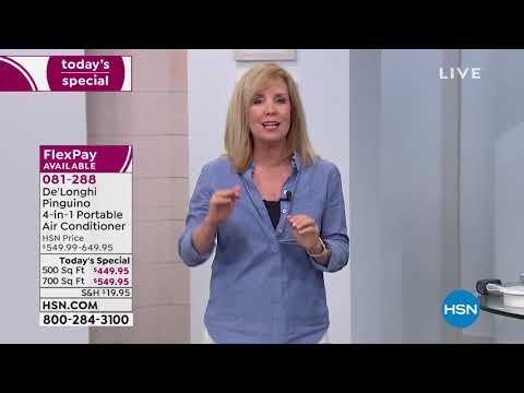 De'Longhi Pinguino 4in1 700 Sq. Ft. Portable AC + Heat  ...
