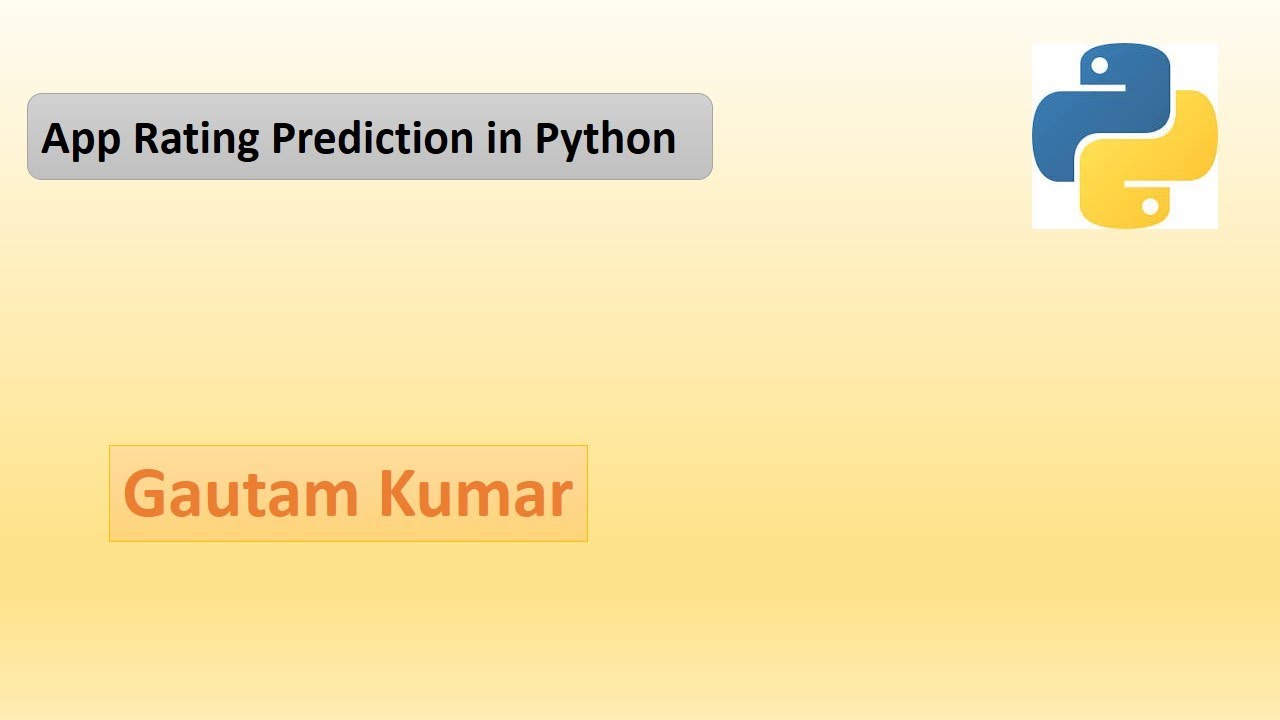 App Rating Prediction Data Analytics with Python | Project | Data Analytics Project