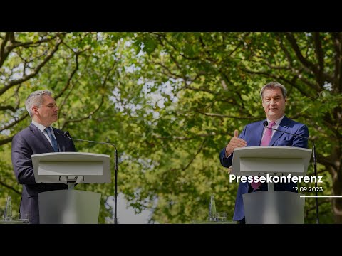 Pressekonferenz nach der Kabinettssitzung (12.09.2023)