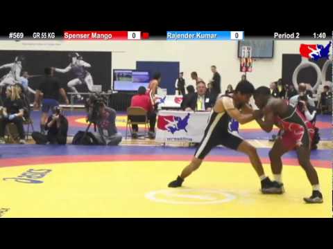 Schultz GR 55 KG 1st Place: Spenser Mango (U.S Army) vs. Rajender Kumar (India)