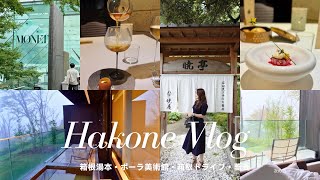【箱根Vlog】1泊2日で温泉・アート・美食を楽しむドライブデート｜ポーラ美術館・KANAYA RESORT HAKONE