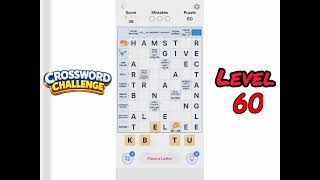 Crossword Challenge Level 60 Walkthrough