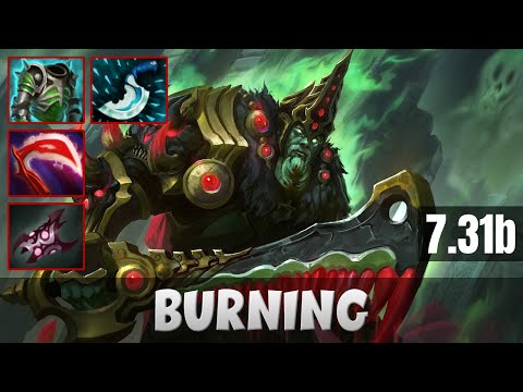 BURNING WRAITH KING SAFE LANE | DOTA 2 PATCH 7.31B PRO GAMEPLAY
