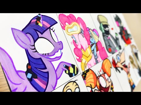 Drawing FRIDAY NIGHT FUNKIN' - Corrupted Twilight Sparkle / New Pibby Corrupted Garcello