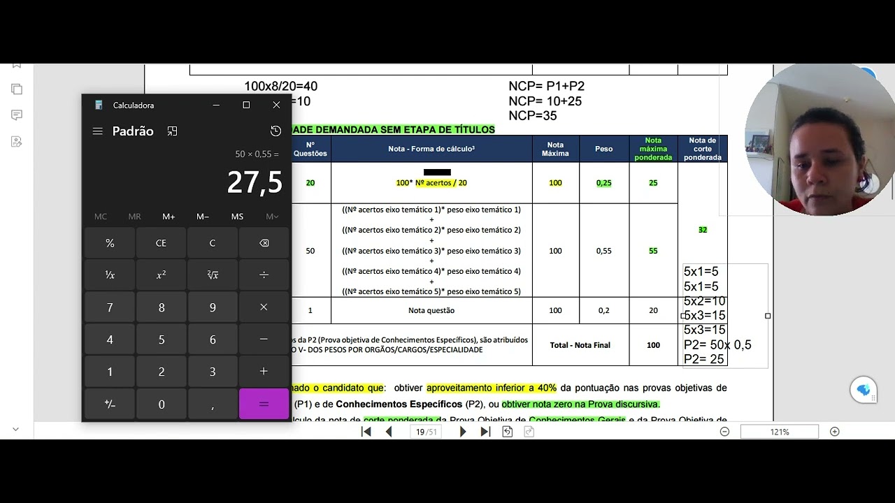 Cálculo da nota Cesgranrio- SEM TíTULOS bloco 1, 2, 3, 4, 5, 6 e 7 #aft #cnu #concursos #bloco4