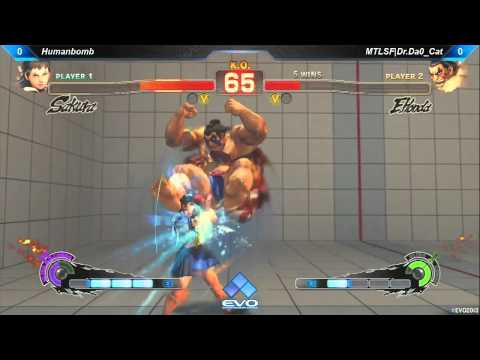 [EVO 2013 SSFIV AE] Humanbomb (Sakura) vs MTLSF Dr Da0 Cat (E Honda)