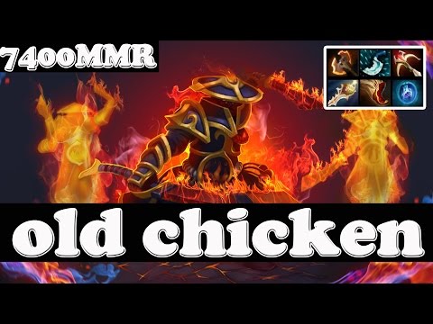 Dota 2 - old chicken 7400 MMR Plays Ember Spirit Vol 3 - Ranked Match Gameplay