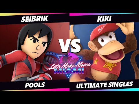 Let's Make Moves Miami - Seibrik (Mii Brawler) Vs. Kiki (Diddy Kong) SSBU Ultimate Tournament