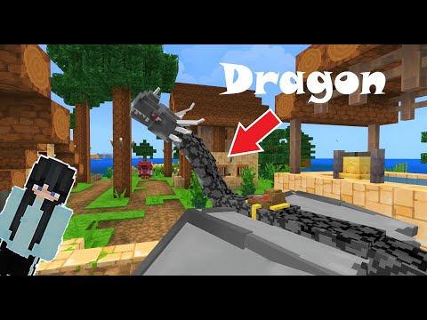 Minecraft Lucky Dragon Café 01: A DRAGON IN THE VILLAGE