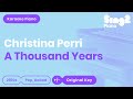 Christina Perri - A Thousand Years (Piano Karaoke)