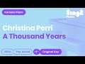 Christina Perri A Thousand Years Piano Karaoke