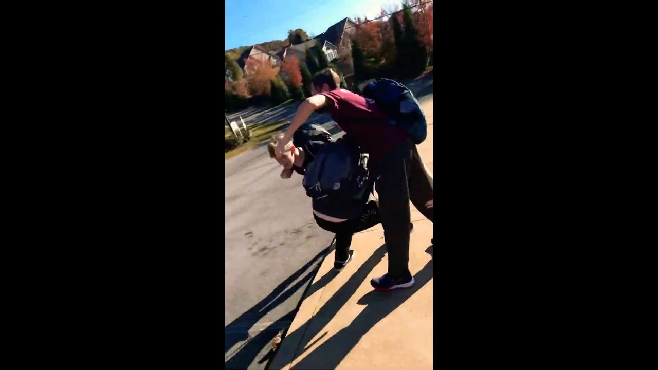 They was play fighting