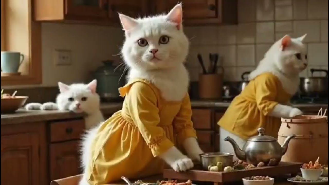 Cozy Cat Family Life 🏡🐱 Warm & Wholesome Anthropomorphic Cats in a Peaceful Home #cutecats