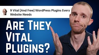 9 Vital WordPress Plugins according to Neil Patel | But do you NEED Them?