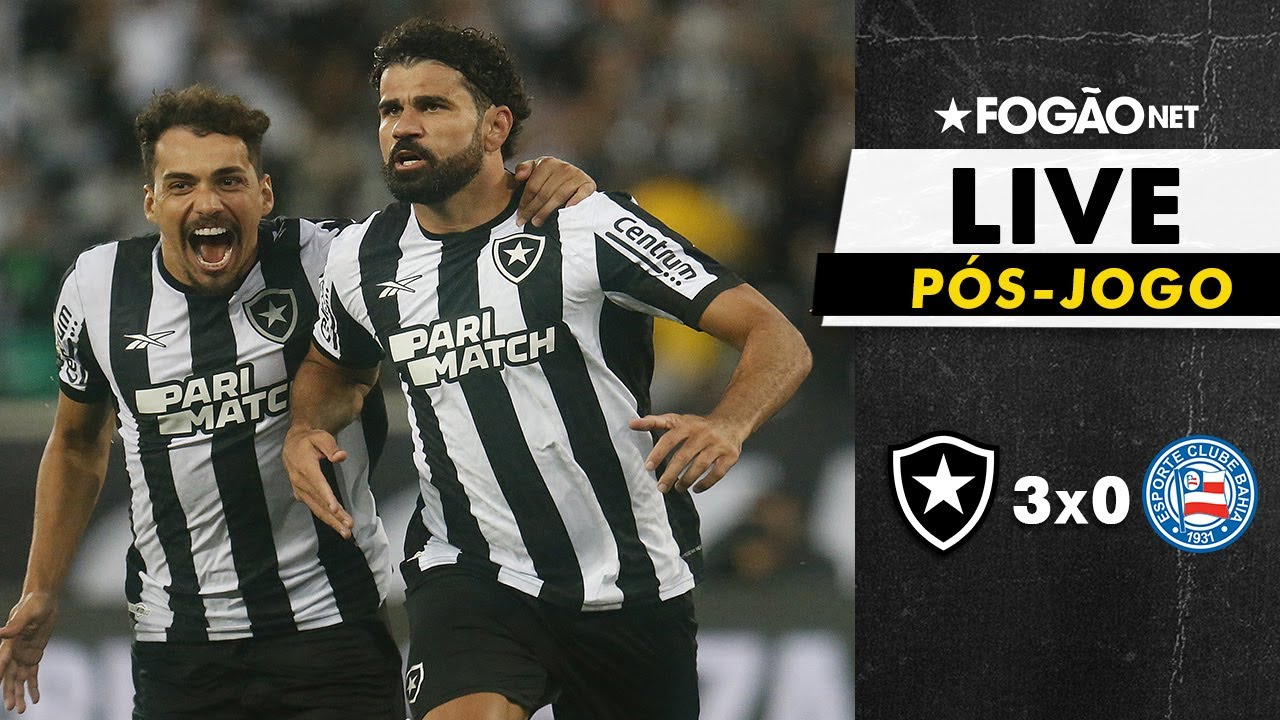 LIVE | Pós-jogo de Botafogo 3×0 Bahia e análise de mais uma vitória alvinegra no Nilton Santos