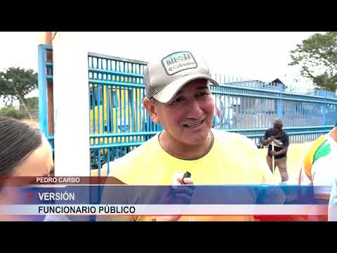 Funcionarios Públicos realizaron mantenimiento a parques del cantón