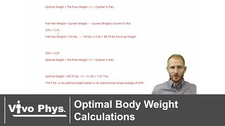 Optimal Body Weight Calculations by Body Fat Percentage