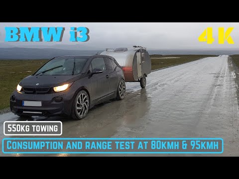 BMW i3 94Ah 550kg Towing Consumption Test
