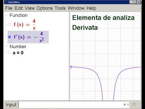 GeoGebra lectia 31. Elemente de analiza matematica