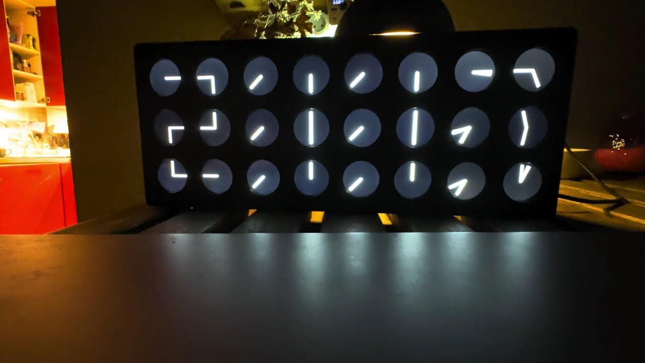 ClockClock 24 — the full 24-screen wall running