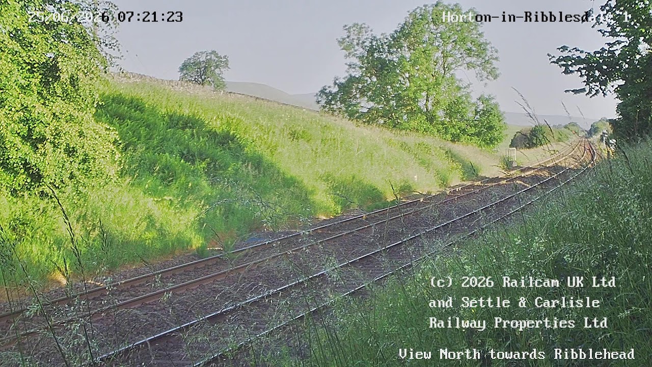 Live webcam view of Settle-Carlisle Railway Trackside