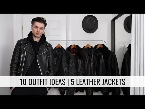 10 Outfit Ideas with 5 Classic Leather Jackets | Men's...