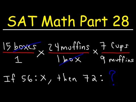 SAT Math Part 28 - Unit Conversion Algebra Word Problems - Membership