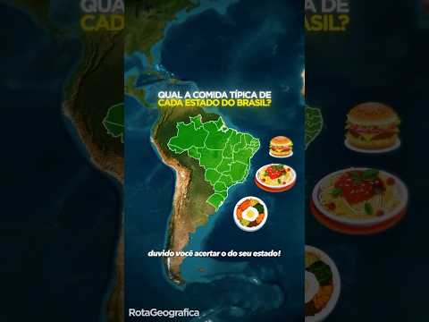 Você sabe qual é a comida típica de cada estado do Brasil? (Parte 1) 🍽️🇧🇷 – Shorts