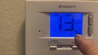 BRAEBURN 1020 Thermostat Review, Easy to Use! Works Great! Good Value!