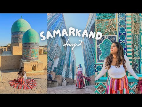 Samarkand Blues💙 Shah-i-Zinda | Praça Registan | Gur-i-amir | Vlog de viagens no Uzbequistão | Rota da Seda