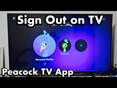 Peacock TV App: How to Sign Out (Logout) on TV