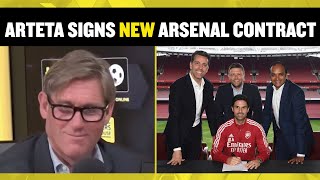 Mikel Arteta signs NEW Arsenal contract! Simon Jordan & Martin Keown react to the news 🤔📝
